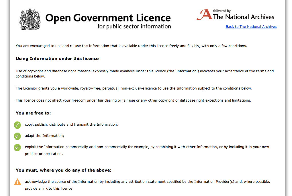 The Open Government Licence