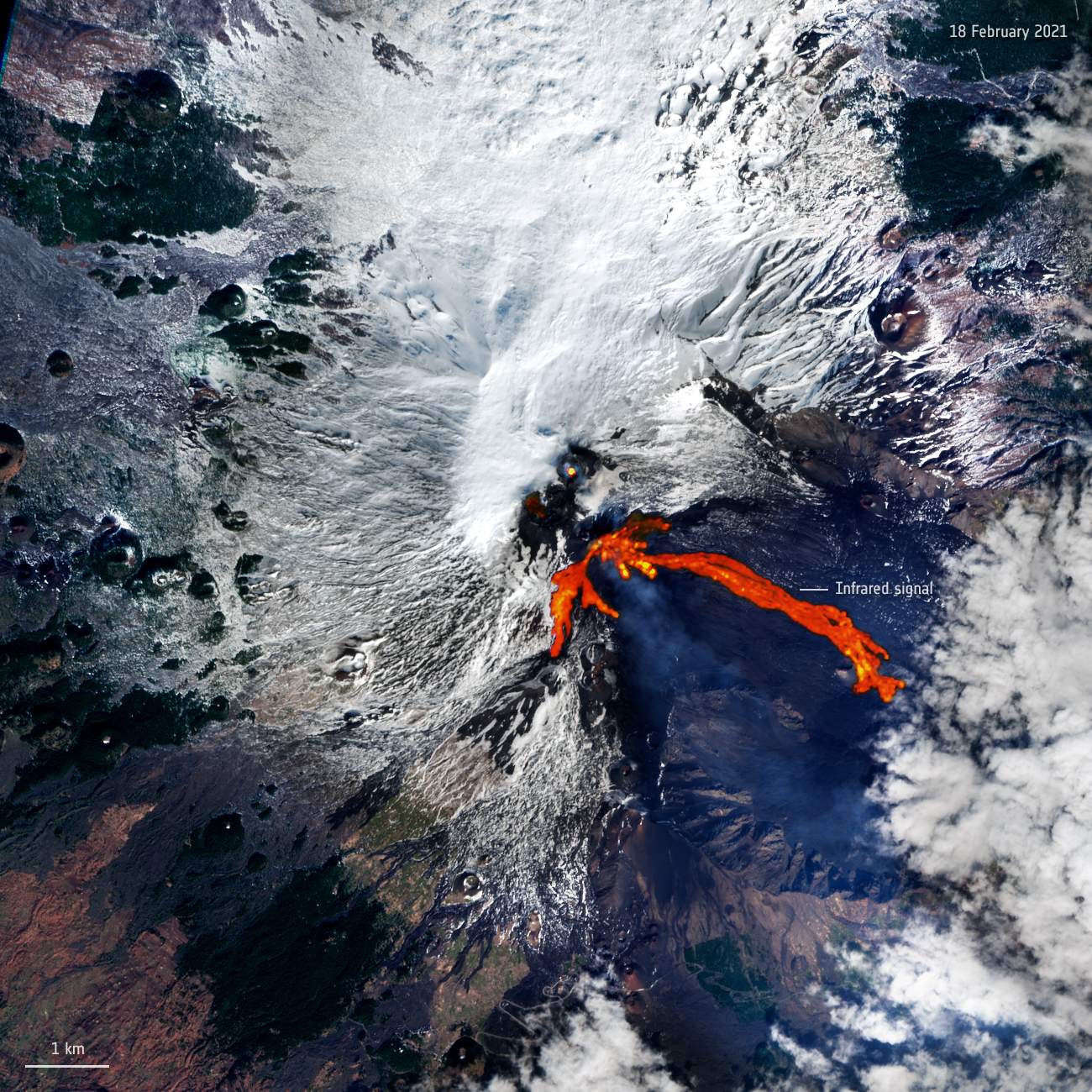 Etna erupts